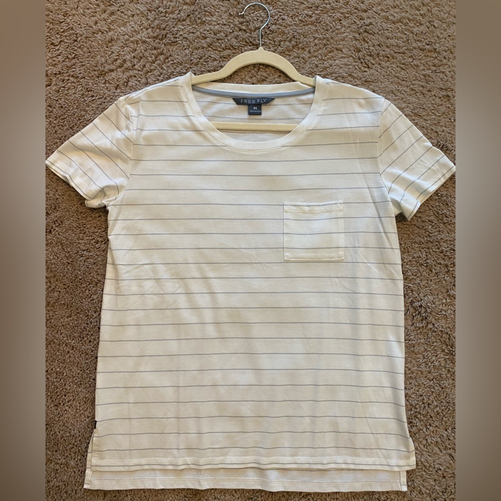 Free Fly Apparel White Short Sleeve Tee